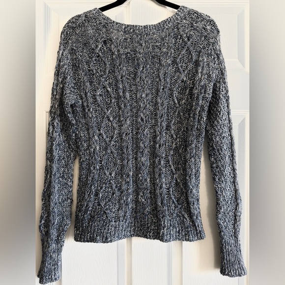 Caslon Women’s Knit White and Blue Sweater - Picture 2 of 4